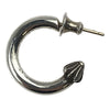 CHROME HEARTS クロムハーツ（原本無） Earring Hoop Plain プレーン フープ ピアス シルバー系【中古】
