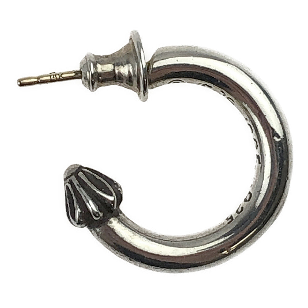 CHROME HEARTS クロムハーツ（原本無） Earring Hoop Plain プレーン フープ ピアス シルバー系【中古】
