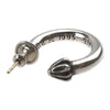 CHROME HEARTS クロムハーツ（原本無） Earring Hoop Plain プレーン フープ ピアス シルバー系【中古】