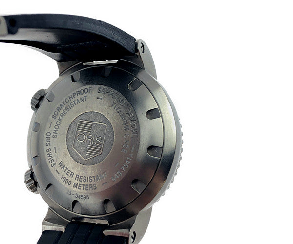ORIS オリス 国際規制 649 7541 7064R TT1 DIVER 自動巻き 100気圧 防水 ダイバーズ ウォッチ 時計 ブラック系【中古】
