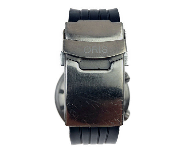 ORIS オリス 国際規制 649 7541 7064R TT1 DIVER 自動巻き 100気圧 防水 ダイバーズ ウォッチ 時計 ブラック系【中古】