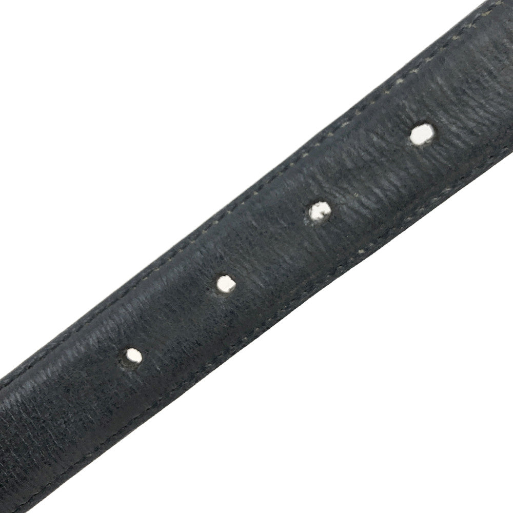CHROME HEARTS クロムハーツ（原本無） HEART STRAP ハート バックル ナロー ベルト ブラック系【中古】