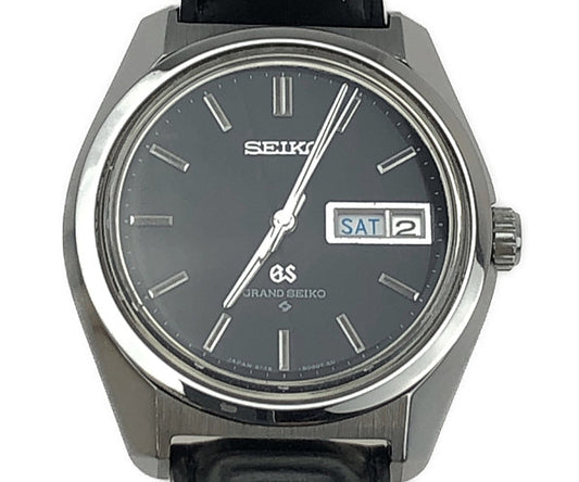 GRAND SEIKO グランドセイコー 61GS 6146-8000 ハイビート デイデイト GSメダリオン オートマチック アンティーク ブラック系【中古】