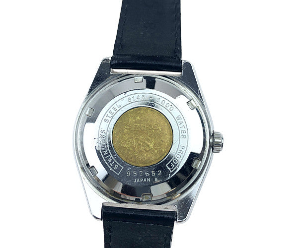 GRAND SEIKO グランドセイコー 61GS 6146-8000 ハイビート デイデイト GSメダリオン オートマチック アンティーク ブラック系【中古】