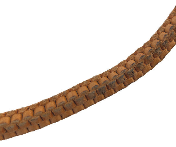 THE FLAT HEAD ザフラットヘッド ビーズ付き レザー ウォレットロープ ブラウン系【中古】