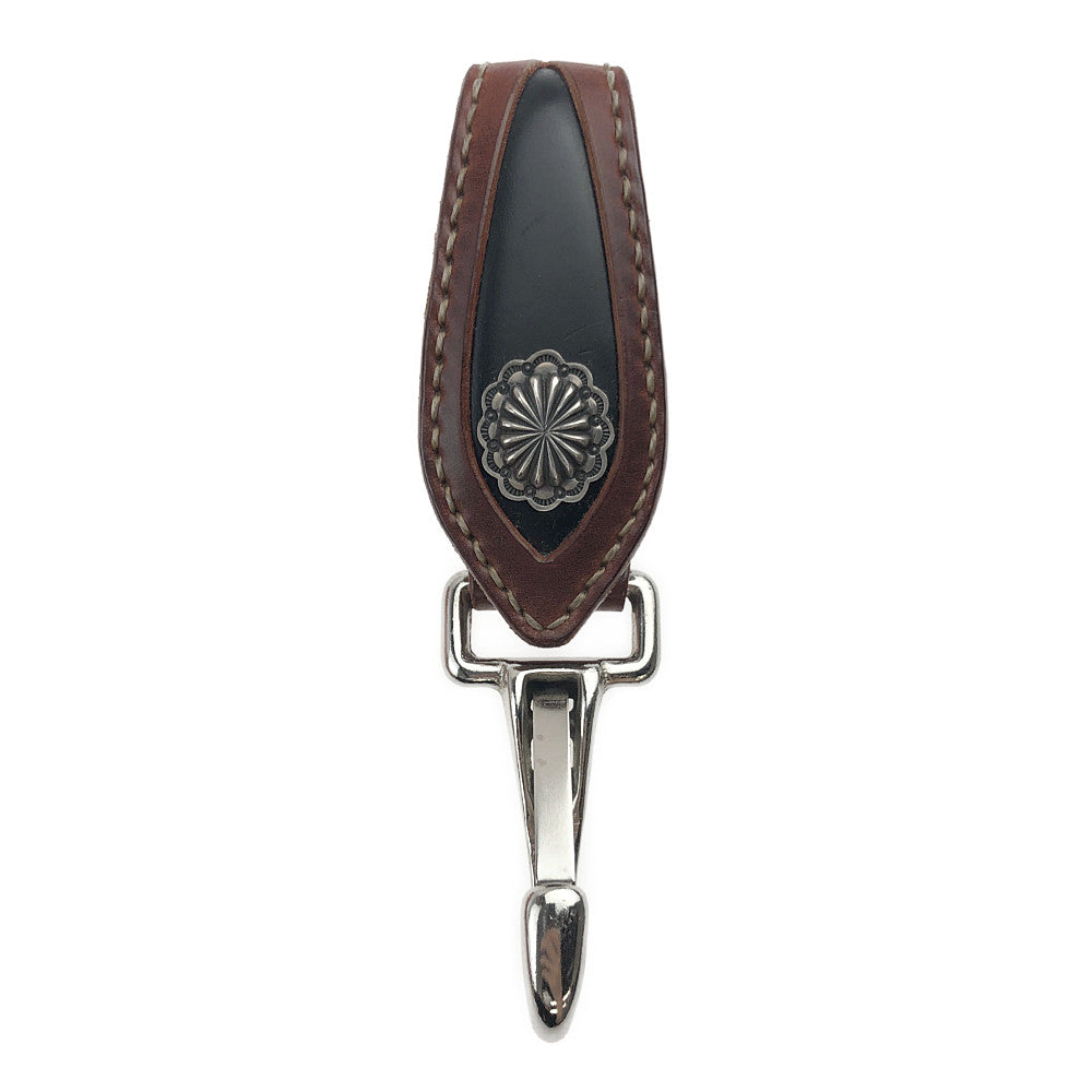 THE FLAT HEAD ザフラットヘッド コードバン コンチョ付き ベルトループ ブラウン系【中古】