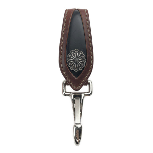 THE FLAT HEAD ザフラットヘッド コードバン コンチョ付き ベルトループ ブラウン系【中古】