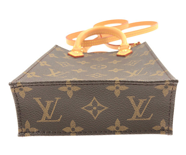 LOUIS VUITTON ルイ・ヴィトン M69442 モノグラム プティット サックプラ 2WAY ショルダー バッグ ブラウン系【美品】【中古】