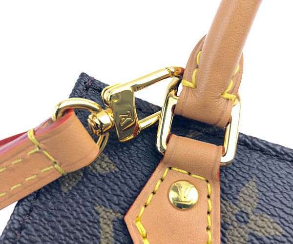 LOUIS VUITTON ルイ・ヴィトン M69442 モノグラム プティット サックプラ 2WAY ショルダー バッグ ブラウン系【美品】【中古】