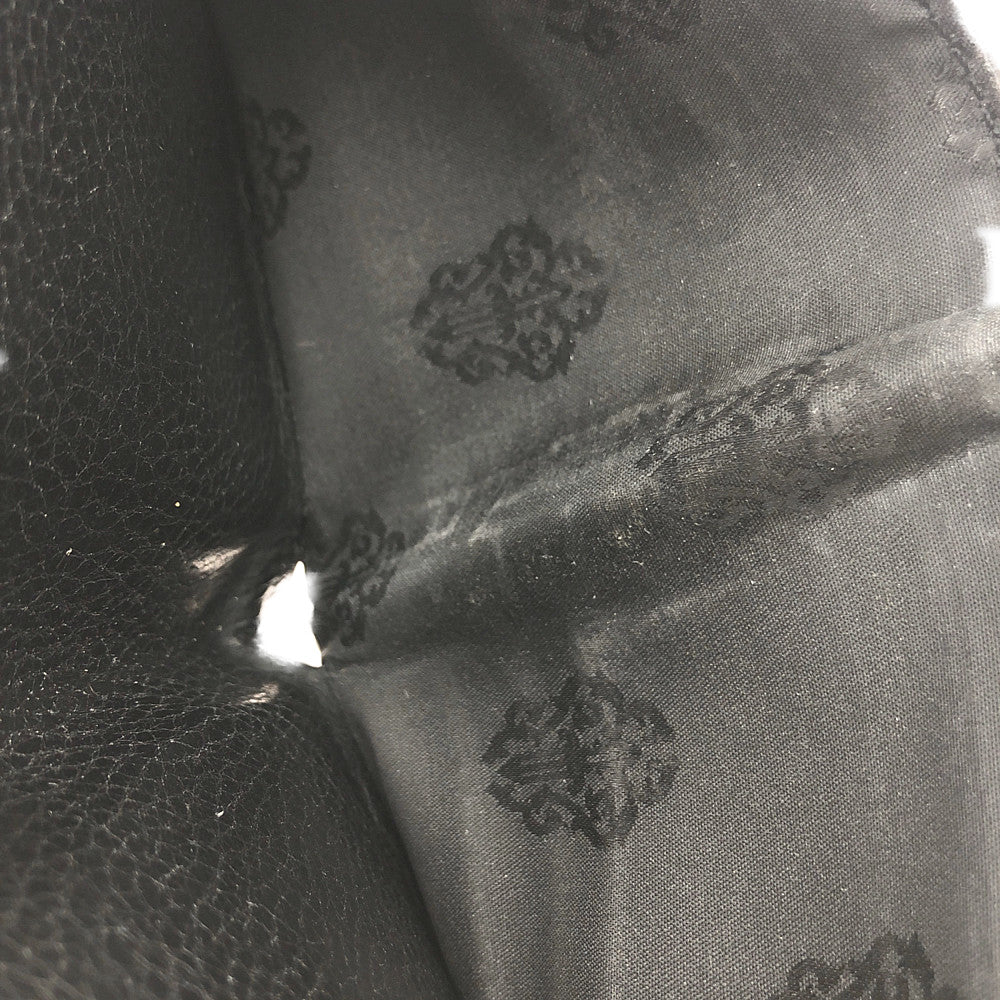 CHROME HEARTS クロムハーツ（原本有） 1SNAP CHクロスボールボタン スナップ ウォレット ブラック系【中古】