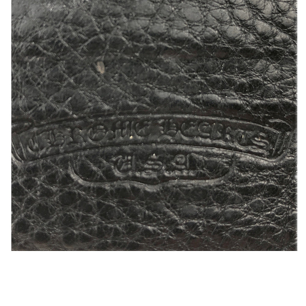 CHROME HEARTS クロムハーツ（原本有） 1SNAP CHクロスボールボタン スナップ ウォレット ブラック系【中古】