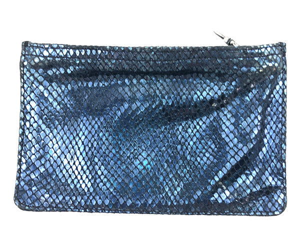 CHROME HEARTS クロムハーツ（原本無） CHANGE PURSE #2 チェンジパース パイソン ブルー系【中古】