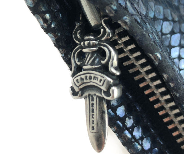 CHROME HEARTS クロムハーツ（原本無） CHANGE PURSE #2 チェンジパース パイソン ブルー系【中古】