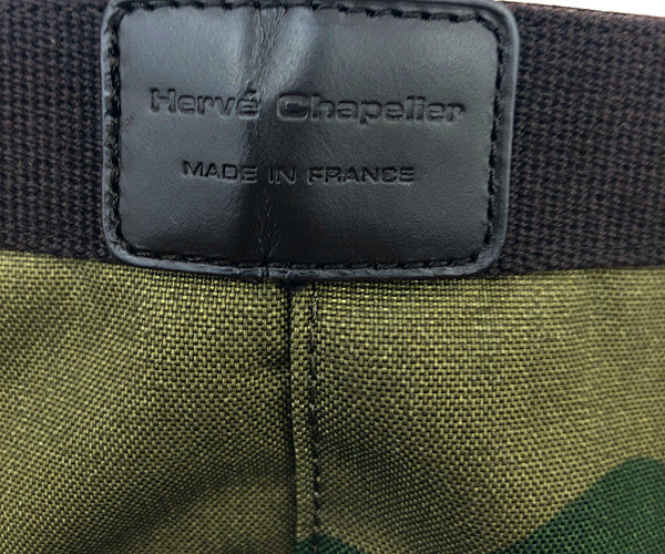 Herve Chapelier エルベ・シャプリエ 707W カモフラージュ コーデュラ 舟型トートM 迷彩 カモ【中古】