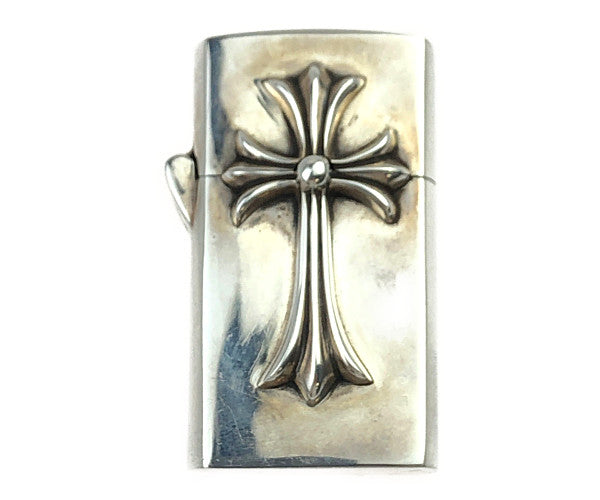 CHROME HEARTS クロムハーツ（原本無） ZIPPO LIGHTERZ-V2 tinyCH スモール CHクロス ナロー ジッポ シルバー系【中古】