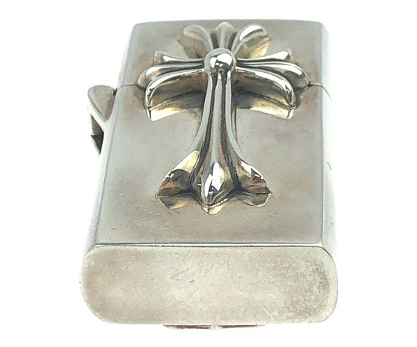 CHROME HEARTS クロムハーツ（原本無） ZIPPO LIGHTERZ-V2 tinyCH スモール CHクロス ナロー ジッポ シルバー系【中古】