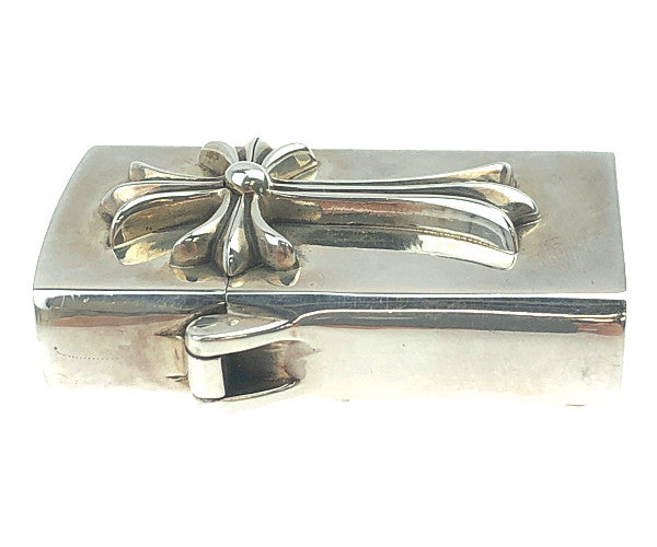 CHROME HEARTS クロムハーツ（原本無） ZIPPO LIGHTERZ-V2 tinyCH スモール CHクロス ナロー ジッポ シルバー系【中古】
