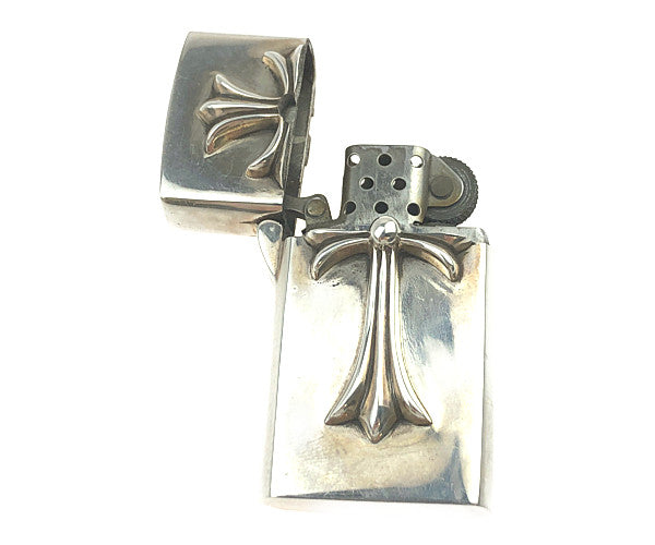 CHROME HEARTS クロムハーツ（原本無） ZIPPO LIGHTERZ-V2 tinyCH スモール CHクロス ナロー ジッポ シルバー系【中古】