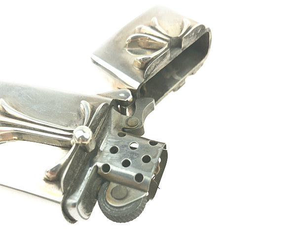 CHROME HEARTS クロムハーツ（原本無） ZIPPO LIGHTERZ-V2 tinyCH スモール CHクロス ナロー ジッポ シルバー系【中古】