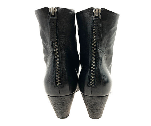 マルセル MW2735 OPEN TOE HEELED ANKLE BOOTS オープントゥ ヒール アンクル ブーツ ブラック系 35【中古】