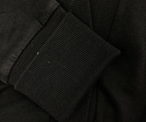 CHROME HEARTS クロムハーツ（原本無） 国内正規品 クロスボールボタン レザーパッチ カーディガン ブラック系 S【中古】