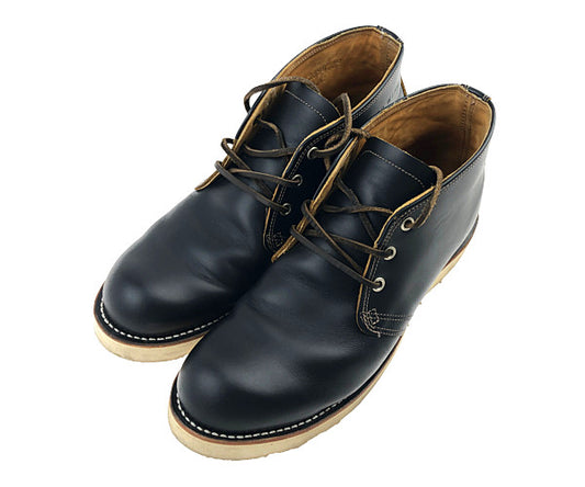 RED WING レッドウィング 9852 犬タグ 復刻 IRISH SETTER CHUKKA Black Klondike アイリッシュセッター チャッカ ブーツ ブラック系 27.0cm【中古】