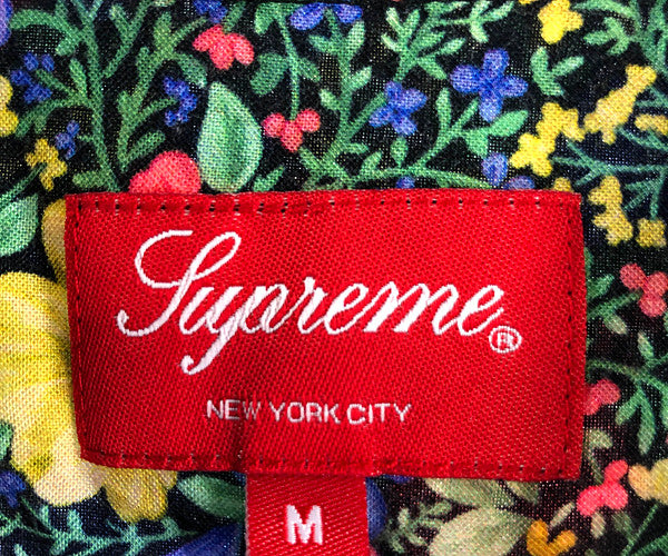 Supreme シュプリーム 19SS Floral Rayon S/S Shirt フローラル レーヨン 半袖 花柄 総柄 シャツ マルチカラー系 M【中古】