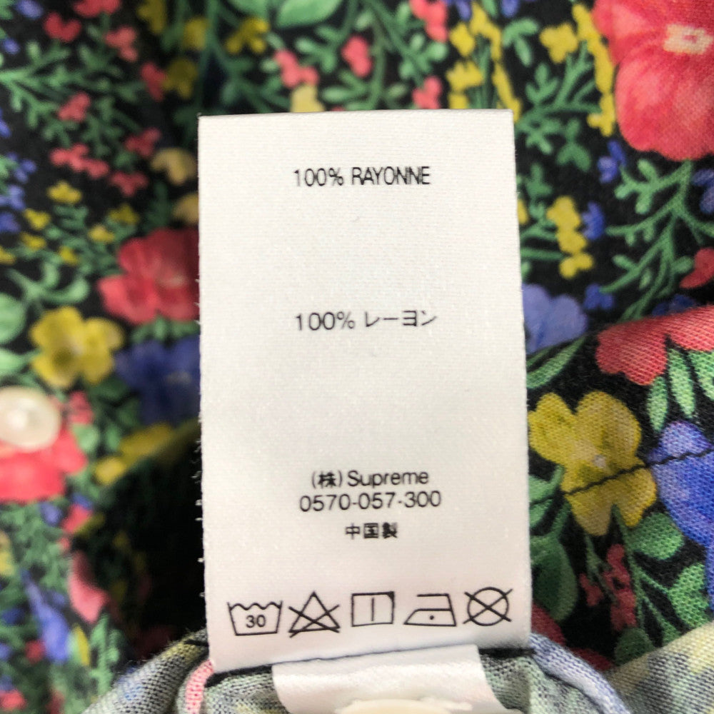 Supreme シュプリーム 19SS Floral Rayon S/S Shirt フローラル レーヨン 半袖 花柄 総柄 シャツ マルチカラー系 M【中古】