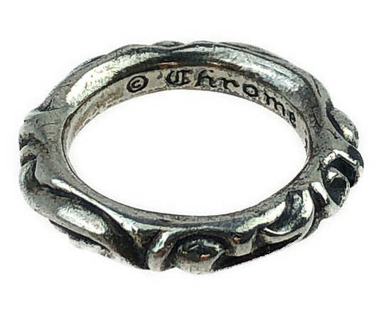 CHROME HEARTS クロムハーツ（原本無） SCRL BAND スクロール バンド リング シルバー系 16.5号【中古】