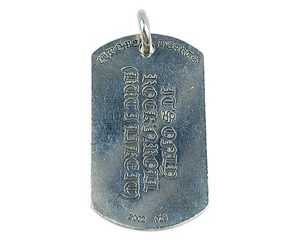 CHROME HEARTS クロムハーツ（原本無） D/TAG LRG LT リップ アンド タン ドッグタグ ラージ シルバー系【中古】