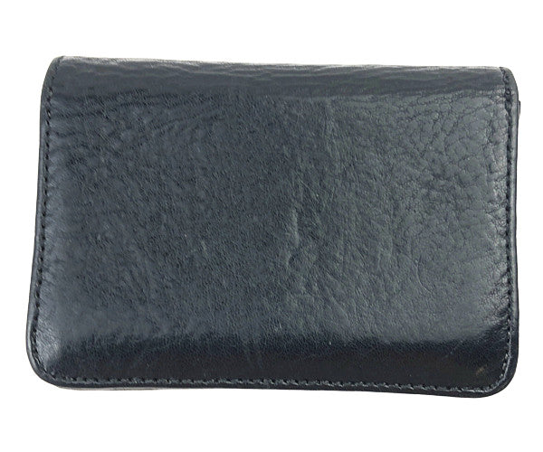 CHROME HEARTS クロムハーツ（原本無） CARD CASE レザー カードケース 3ポケット ブラック系【中古】