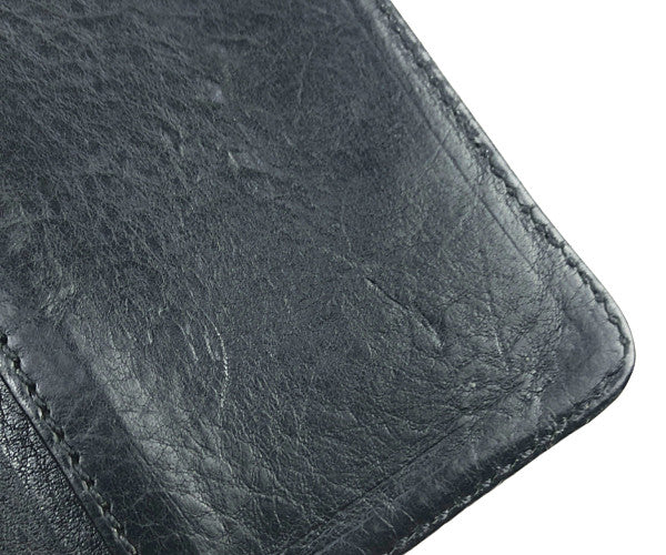 CHROME HEARTS クロムハーツ（原本無） CARD CASE レザー カードケース 3ポケット ブラック系【中古】