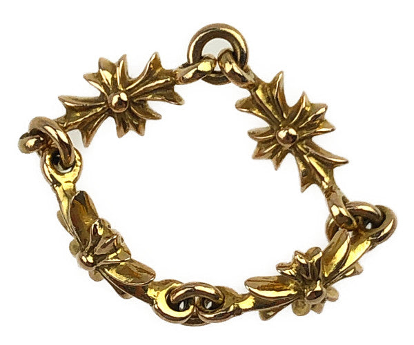 CHROME HEARTS クロムハーツ（原本有） 22K タイニーE CHプラス リング ゴールド系 12号【中古】