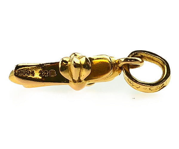 CHROME HEARTS クロムハーツ（原本有） 22K ベイビーファット クロス チャーム ペンダント ゴールド系【中古】