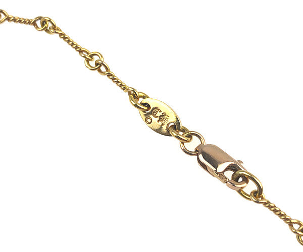 CHROME HEARTS クロムハーツ（原本有） 22K NECKCHAIN T18 ツイスト チェーン 18inch ゴールド系【中古】