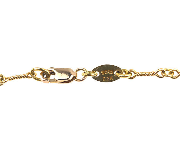 CHROME HEARTS クロムハーツ（原本有） 22K NECKCHAIN T18 ツイスト チェーン 18inch ゴールド系【中古】