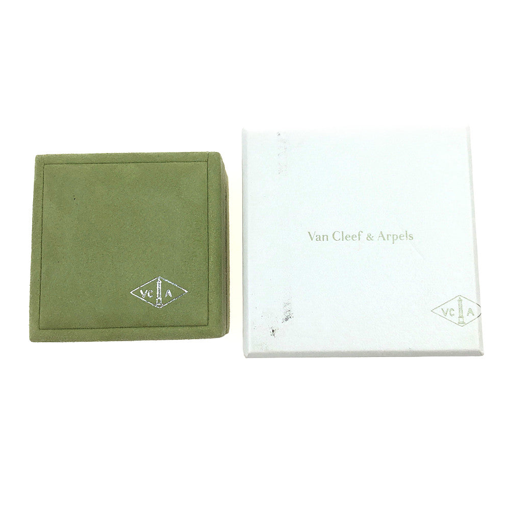 Van Cleef & Arpels ヴァンクリーフ＆アーペル ヴィンテージアルハンブラ ホリデーコレクション セーブル焼 1Pダイヤ ネックレス ゴールド系 ピンク系【極上美品】【中古】