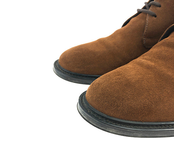 Adam et Rope' アダムエロペ GMA-001-4236-B イタリア製 カウスエード チャッカブーツ ブラウン系 41【中古】