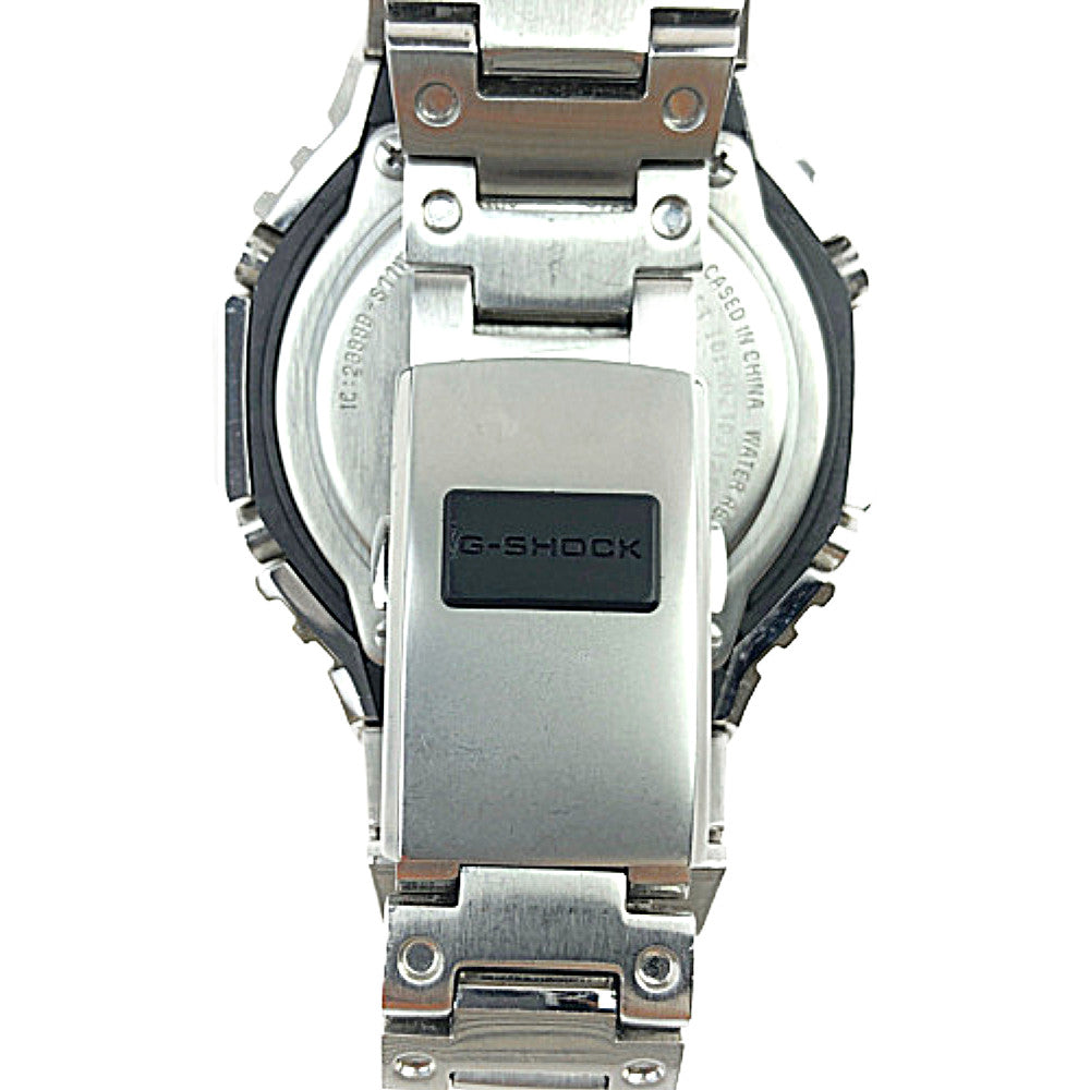G-SHOCK ジーショック GA-B2100-1AJF 社外品ベゼル付き 社外品ベルト付き カスタム シルバー系【中古】