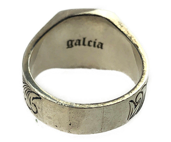 GALCIA ガルシア クロス 印台 リング シルバー系 24号【中古】