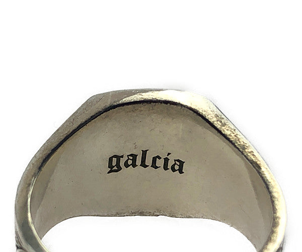 GALCIA ガルシア クロス 印台 リング シルバー系 24号【中古】