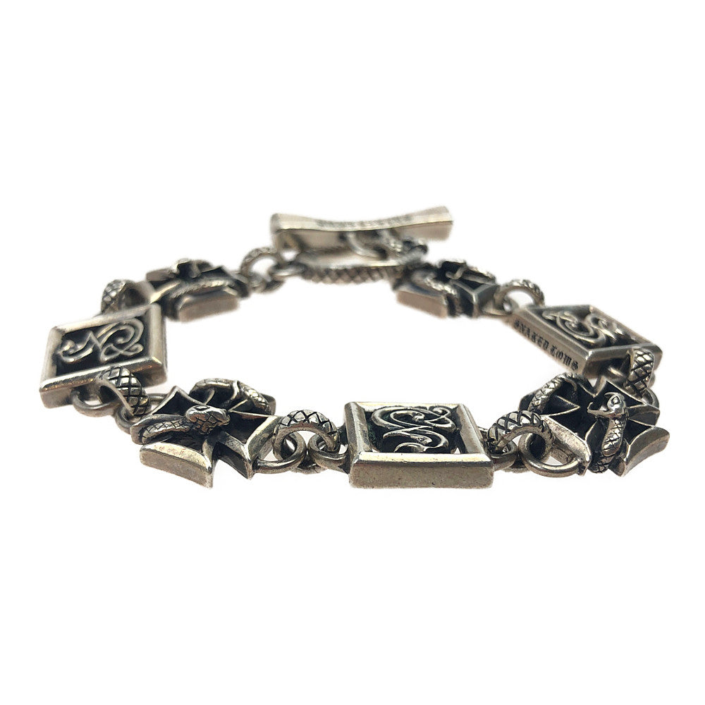 DEAL DESIGN ディールデザイン sn-001-l SNAKEDLOWS スネイキッドロウズ ブレス L シルバー系【中古】