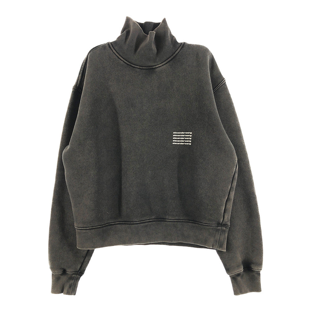 Alexander Wang アレキサンダーワン 20AW UCC3211473 DTC HIGH NECK PULLOVER アシッド ウォッシュ加工 ハイネック プルオーバー スウェット グレー系 XS【中古】
