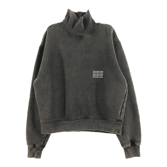 Alexander Wang アレキサンダーワン 20AW UCC3211473 DTC HIGH NECK PULLOVER アシッド ウォッシュ加工 ハイネック プルオーバー スウェット グレー系 XS【中古】