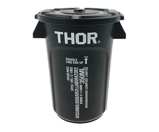 NEIGHBORHOOD ネイバーフッド SRL THOR コンテナ ポリバケツ ゴミ箱 350ml  ブラック系【美品】【中古】