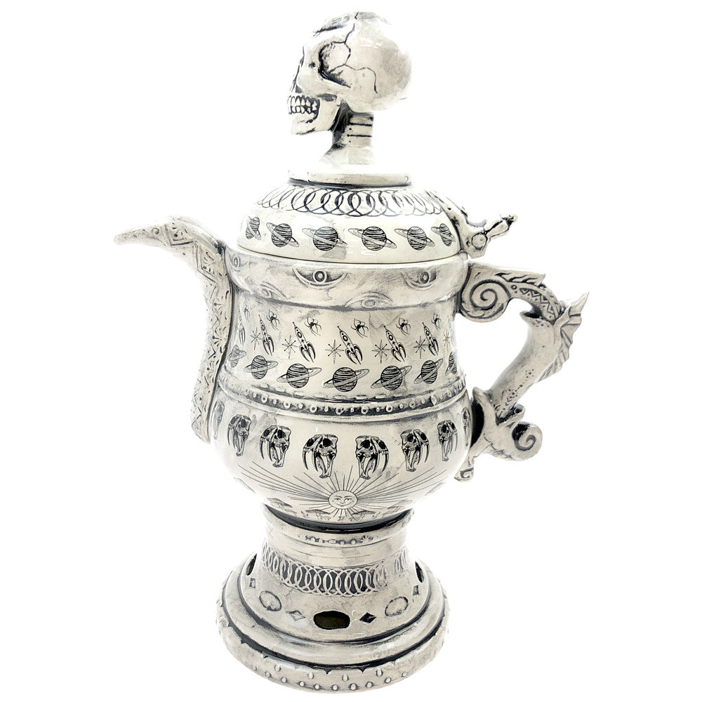 NEIGHBORHOOD ネイバーフッド 221AIDWN-AC01 DW / CE-INCENSE CHAMBER Dr.WOO スカル インセンス チャンバー お香立て ホワイト系【新古品】【未使用】【中古】