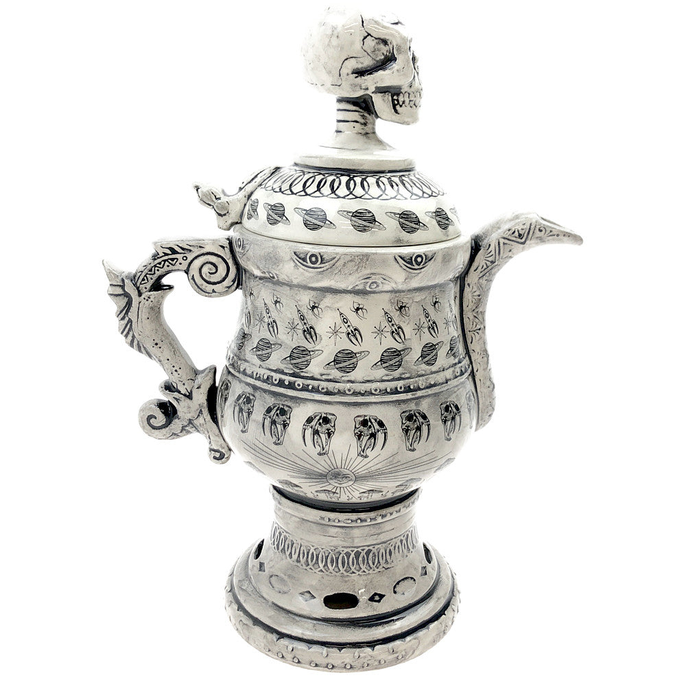 NEIGHBORHOOD ネイバーフッド 221AIDWN-AC01 DW / CE-INCENSE CHAMBER Dr.WOO スカル インセンス チャンバー お香立て ホワイト系【新古品】【未使用】【中古】