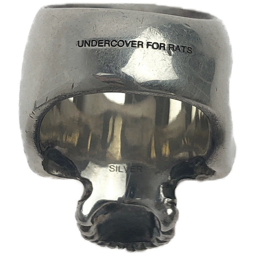 UNDERCOVER アンダーカバー UC1B7R01 × RATS ラッツ 15周年 FULL BLOOD RIDING WITH THE MIND'S EYE 目無し スカル シルバー リング シルバー系【中古】