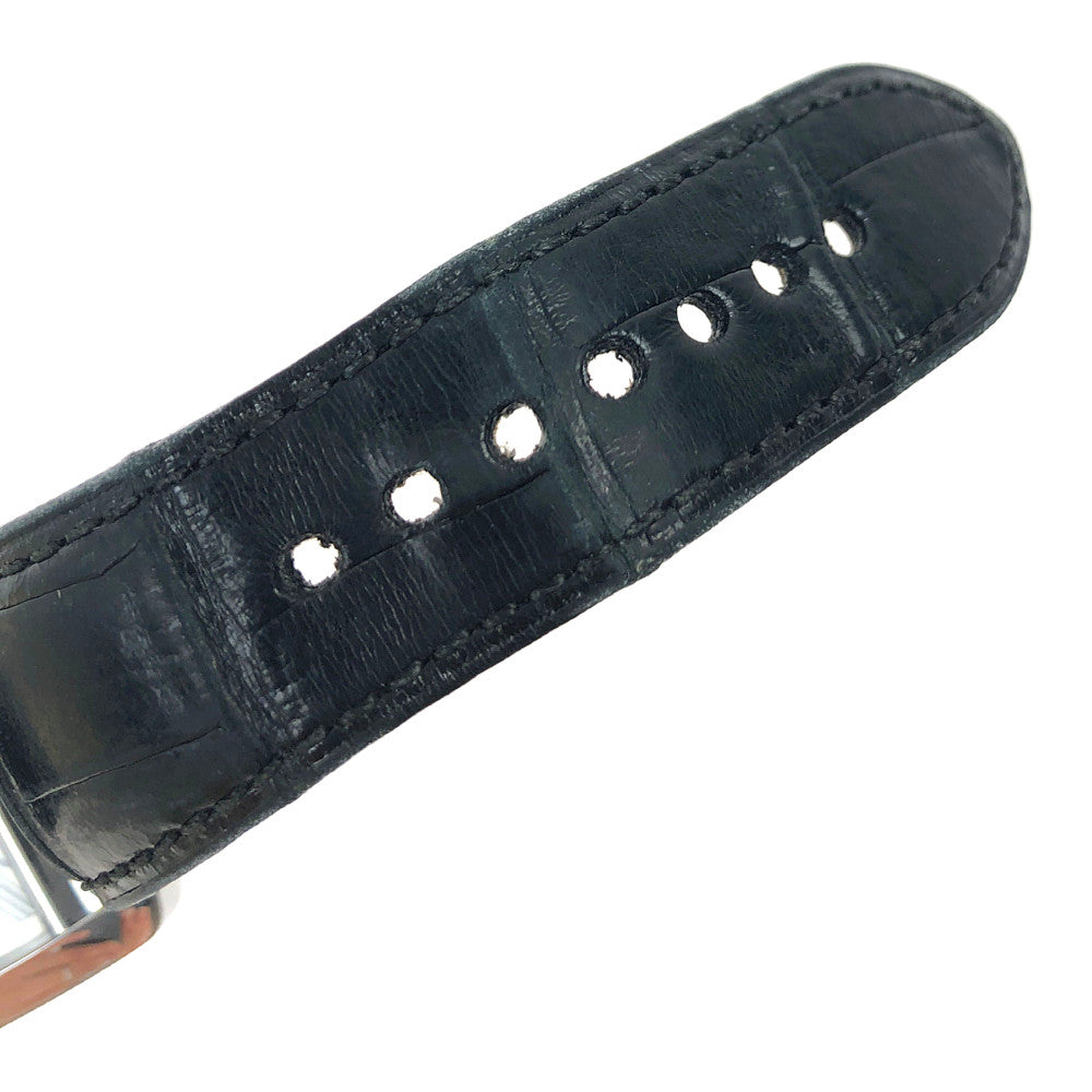 CARTIER カルティエ ミニタンクディバン レディース SS クォーツ 時計 ブラック系【中古】