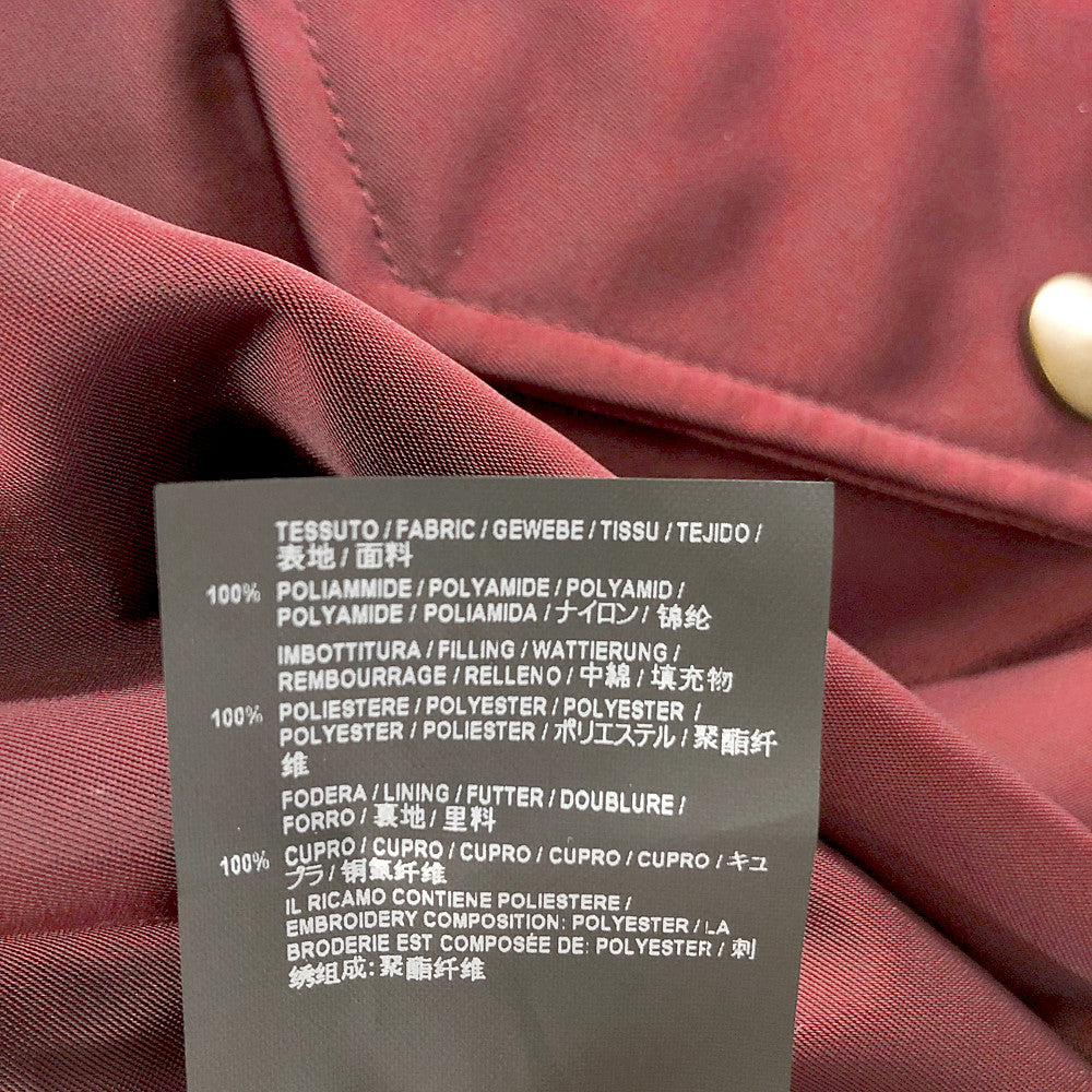 BALENCIAGA バレンシアガ 18AW 513618 TSD23 国内正規品 BBロゴ MA-1 ボンバー ジャケット  ダークレットパープル系 50【新古品】【未使用】【中古】